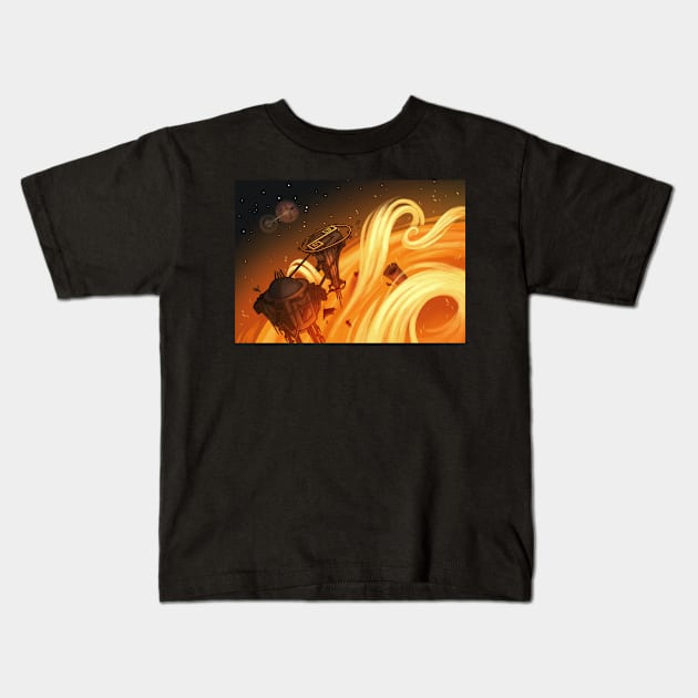 The Sun station Kids T-Shirt by CCampargue